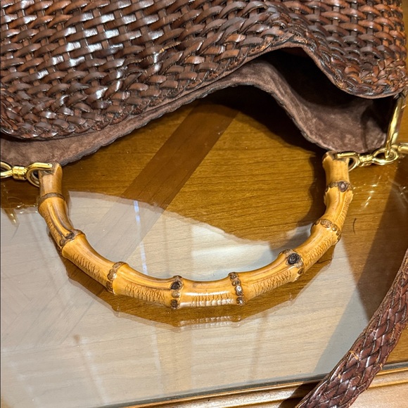 Gucci Rare Woven Leather 2 Way Bag - Picture 5 of 15